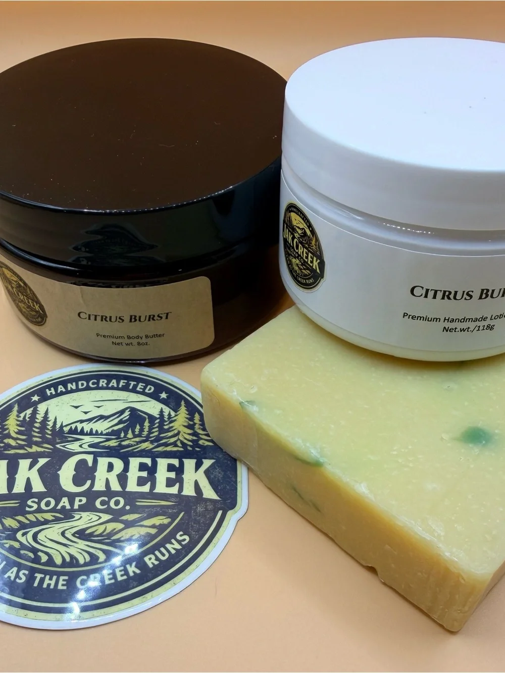 JAK Creek Soap Co. Citrus Burst bundle